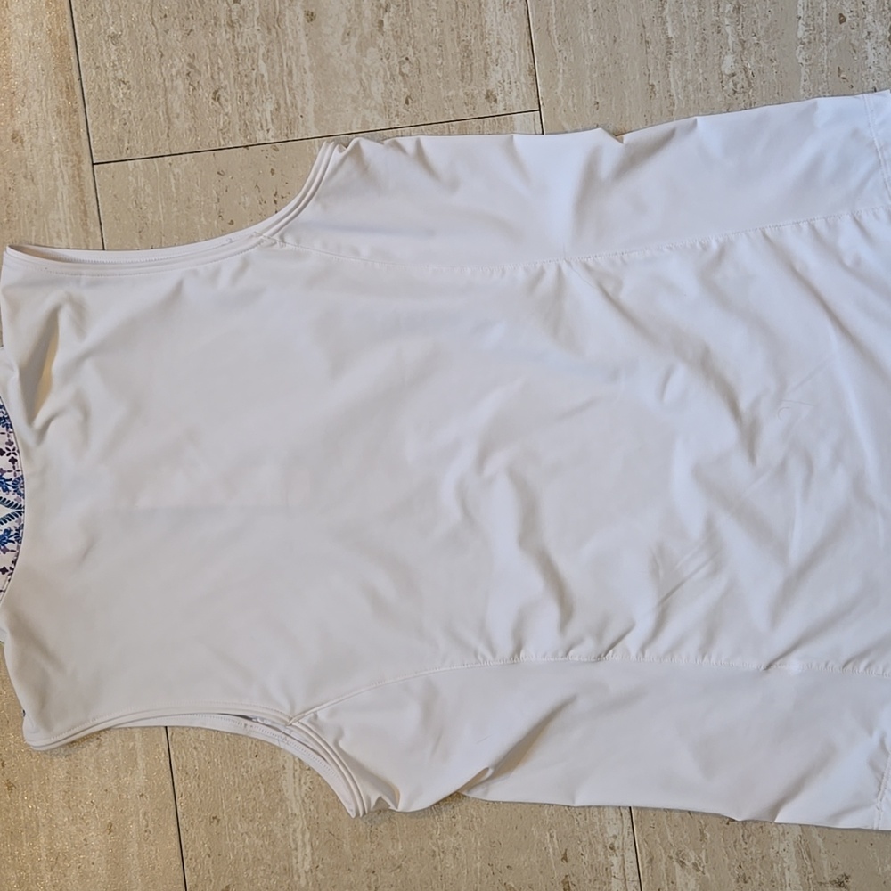 Lady Hagen Silky 1/4 Zip Patterned Sleeveless Women's Golf/Active/Leisure Top - Picture 6 of 7